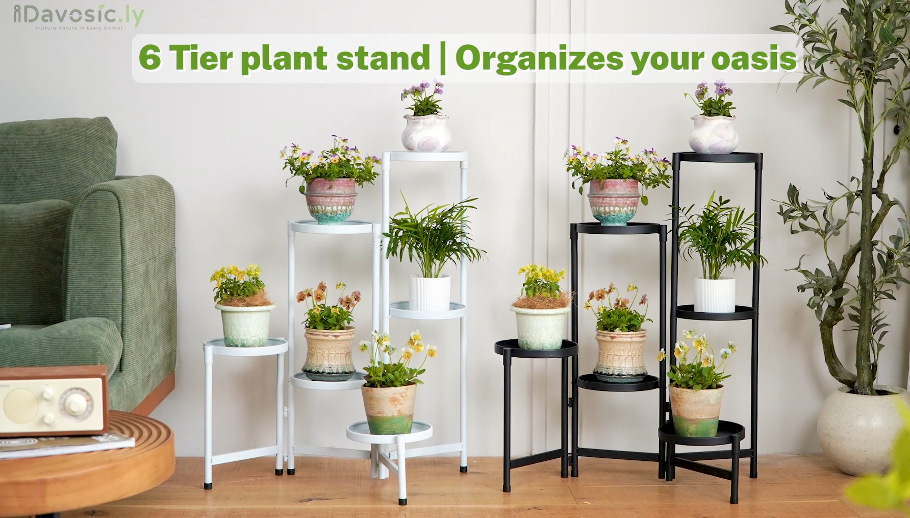 Amazon.com : iDavosic.ly Plant Stand Indoor Outdoor, 8 Tier Corner